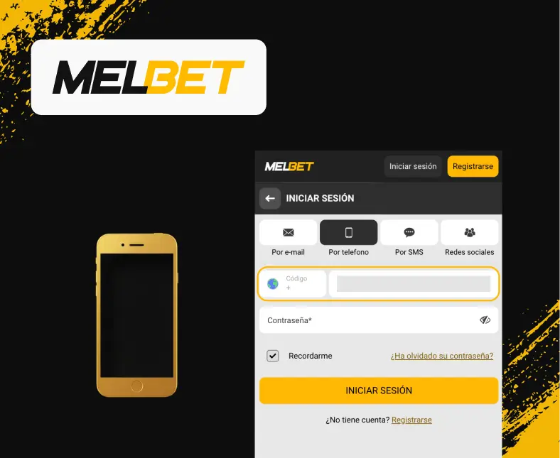 MelBet registro: número de Teléfono